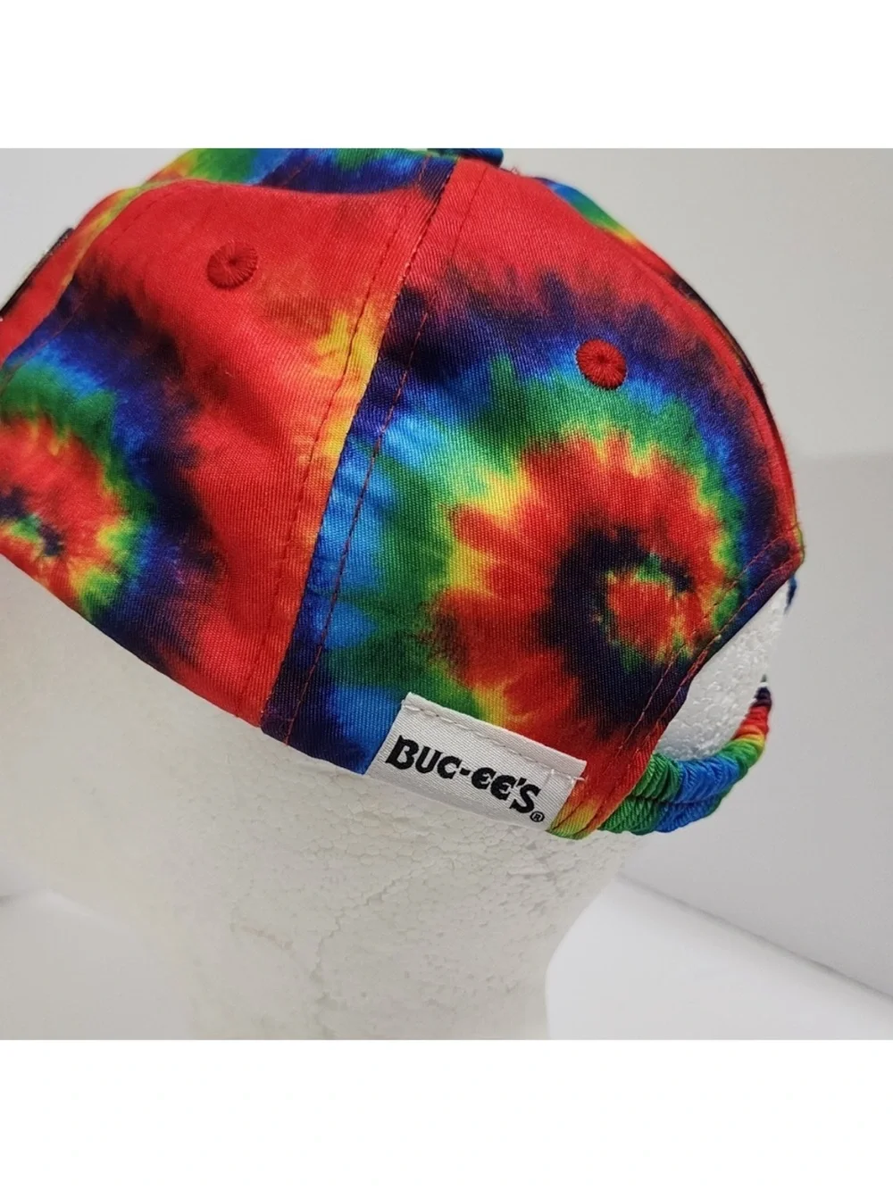 Tie-Dye Kids Baseball Hat with Peace & Heart Patches - Multicolor